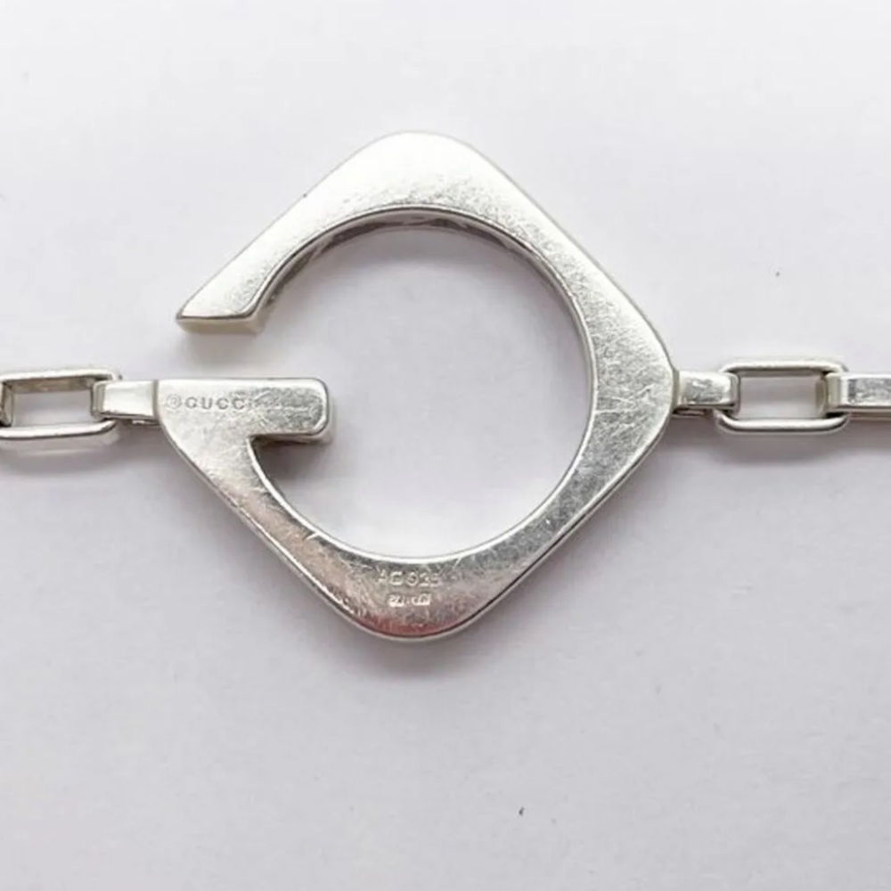 Gucci Luxury 925 Sterling Silver Bracelet RARE!! Vintage - Picture 5 of 8